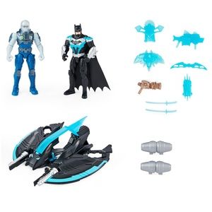 Batman Bat Tech Flyer with 2 Action Figures and 10 accessories!